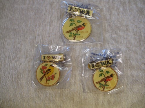 VINTAGE LOT OF 24 LIONS CLUB MEMORABLIA PINS, MANY IOWA - Picture 7 of 12