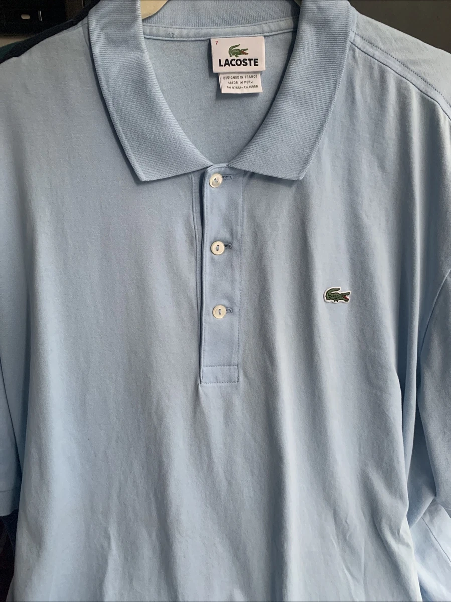 mens lacoste polo shirt size 7 eBay