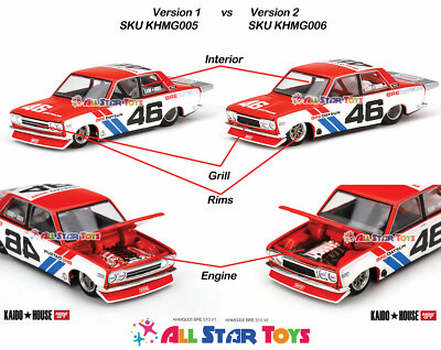 TSM Mini GT Kaido House 1:64 Datsun 510 Pro Street BRE #46 Version