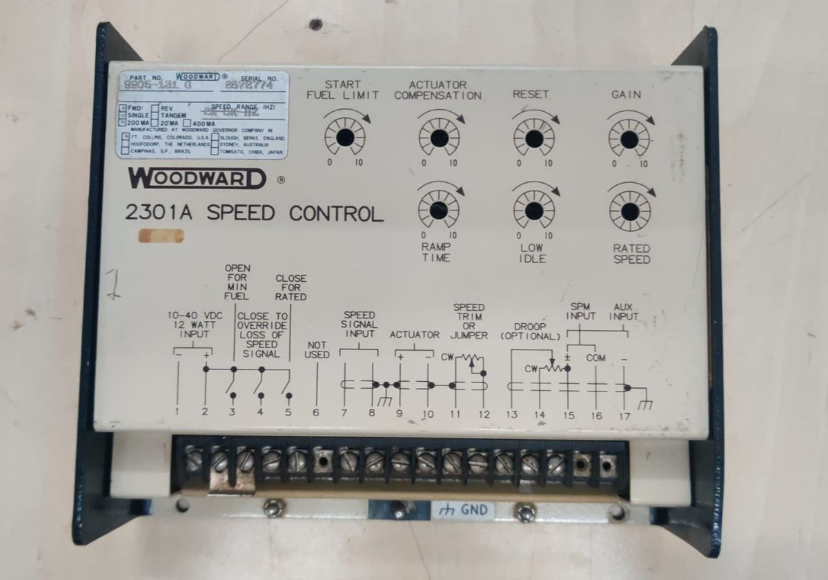 Woodward 2301A Speed Control Part No 9905-131 Rev G | eBay Woodward 2301A Speed Control Part No 9905-131 Rev G | eBay