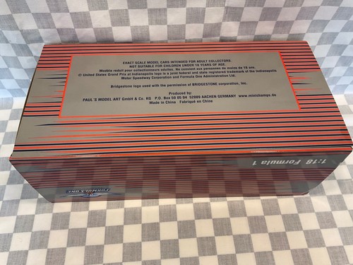 1/18 MINICHAMPS F1 SAP UNITED STATES GP EVENT CAR INDIANAPOLIS SEPTEMBER 29 2002 - Picture 2 of 12