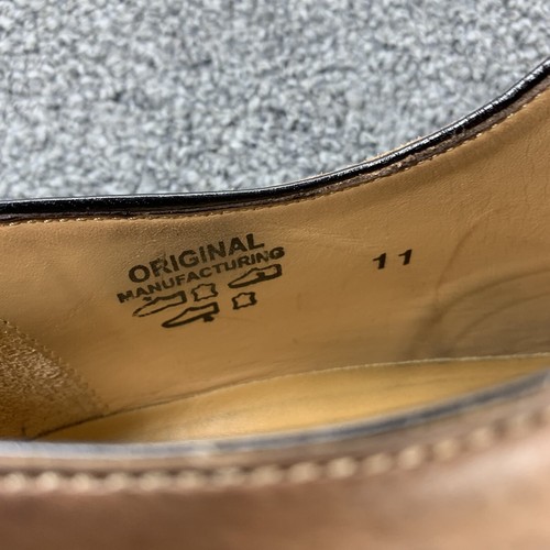 Paul Evans Herren Oxford Kappe Zehe Elegant Schuhe Größe 11 Braun Hergestellt in Italien - Bild 7 von 8