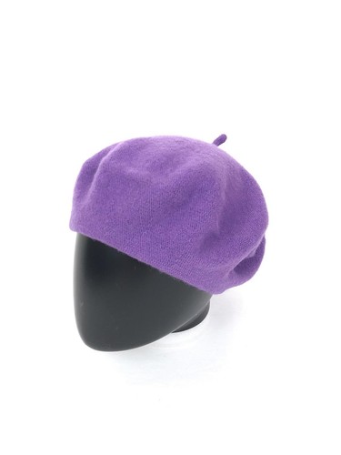 Beret Parisian Ladies Beret French Hat Woolly Cap Wool 29 Colours Hat - Picture 21 of 30