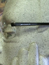 JAGUAR 39324 56mm Black Metal w. Silver Eyeglass Frames Wide Eye 3-Pce Mt.