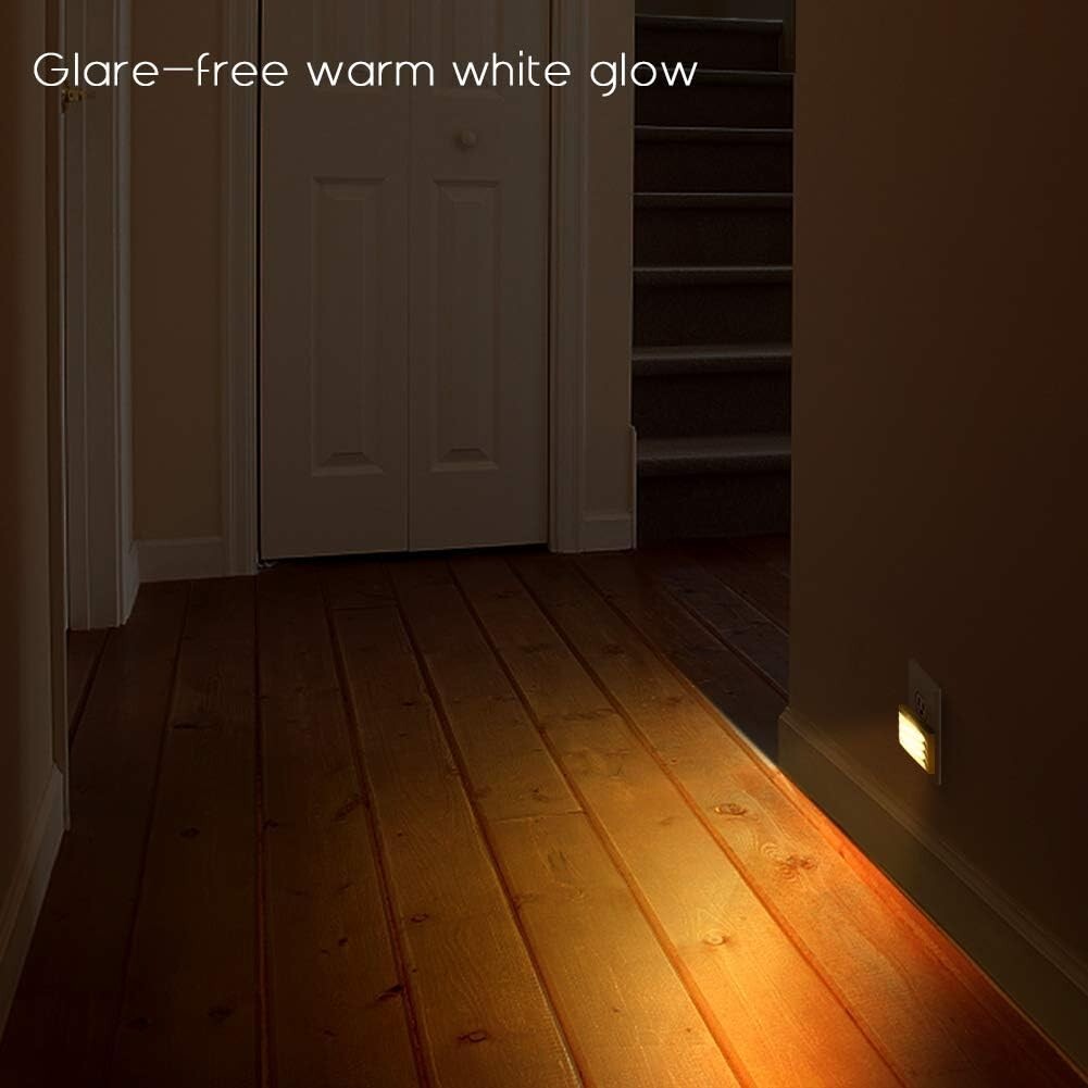 Plugin Night Light Glare Free Nightlight Warm White LED DuskDawn
