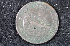 1841 - Hard Times Token,Van Buren Metallic Current/Webster Credit HT-22! #H17745