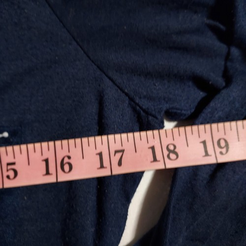 Camisa para mujer Rue 21 talla mediana azul manga 3/4 con botones bolsillo cuello - Imagen 7 de 8