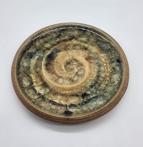 Paloma Pottery Votive Candleholder Coaster - signed - Picture 1 of 9