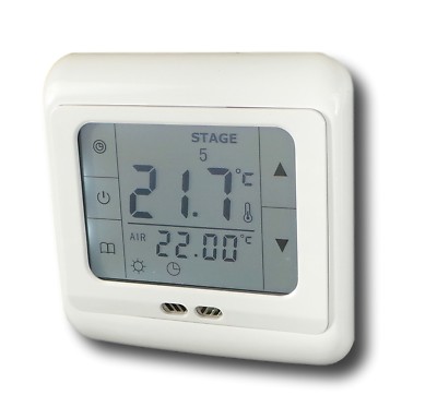 Digital Thermostat Ausgang 3A + potentialfrei Touchscreen Raumthermostat #858
