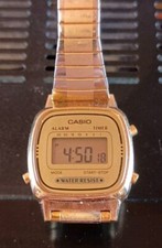 CASIO LA670W Square Water Resistant Stainless Steel Wristwatches B3993