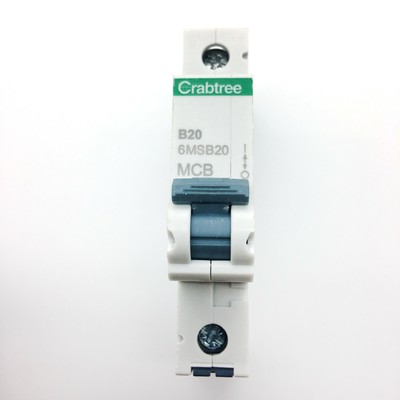 Crabtree 61//B20 Miniature Circuit Breaker MCB 20amp Type B