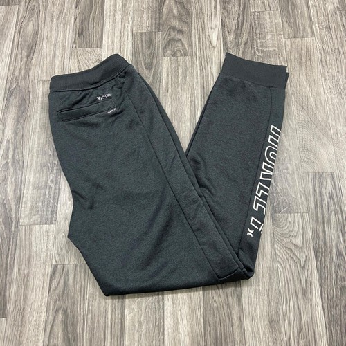 HURLEY Elastic Waist Mid Rise Drawstring Tie Grey Jogger Pants Youth Size Large - Picture 2 of 11
