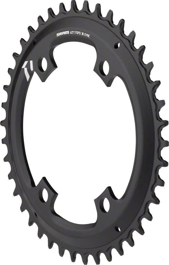 Кольцо цепи SRAM X-Sync 42t 110 BCD асимметричное 10/11-ступенчатое алюминиевое черное