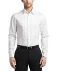 Calvin Klein NEW White Infinite Slim Fit Tuxedo Shirt Size 16/16.5x36/37 $90