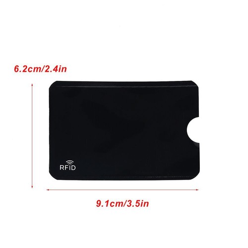 Cover Credit Cards Safety Bank Rfid Card Holder Blocking Anti Thief Aluminium - Picture 3 of 15