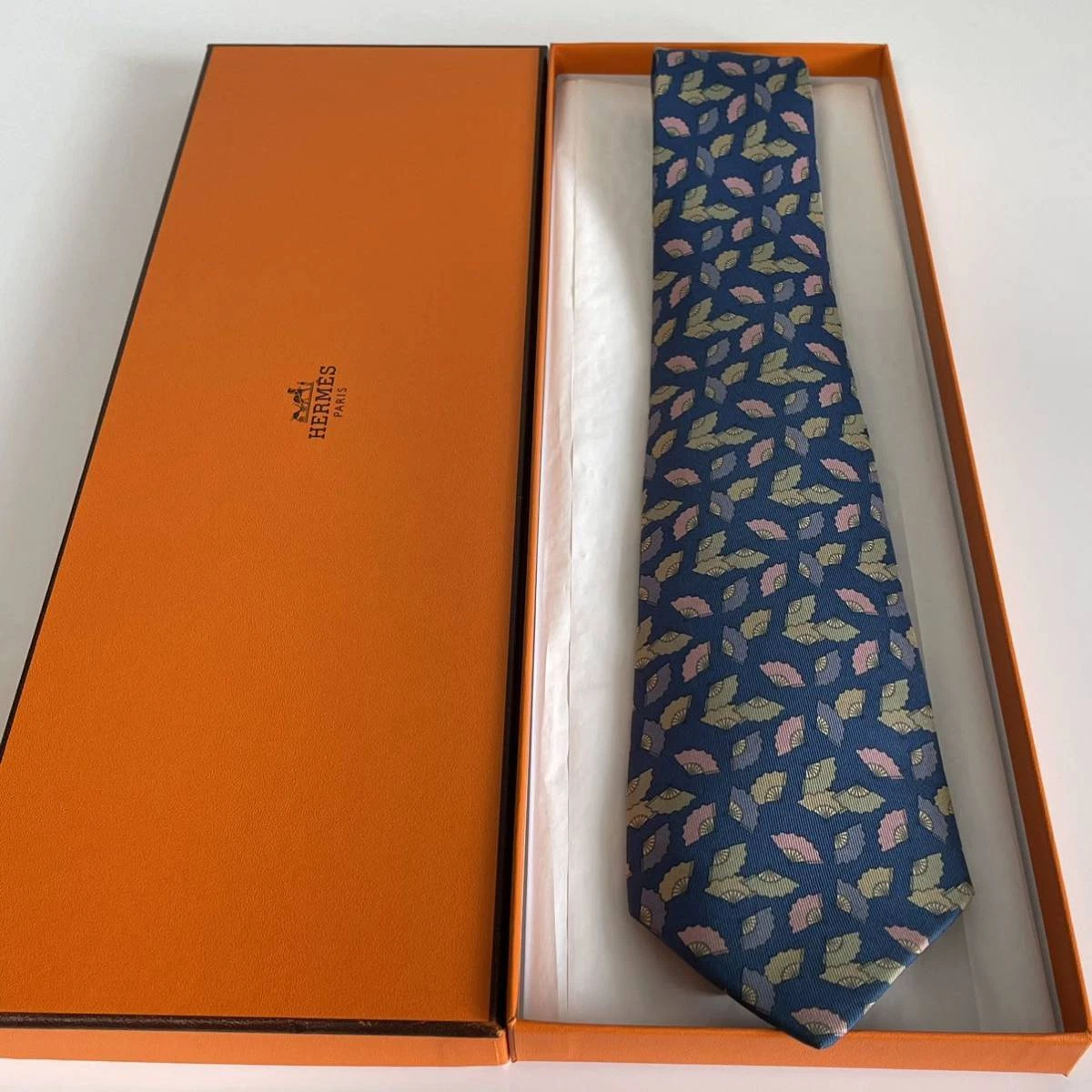 HERMÈS Cravatta uomo HERMES France vera seta cravatta abito classico lusso multicolore T214