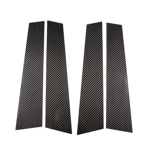 4x Carbon fiber Window Center Pillar Cover Trim For Mercedes Benz S Class 14-20 - Picture 3 of 12