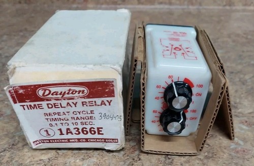 Dayton 1A366E Time Delay Relay 0.1-10 Sec.