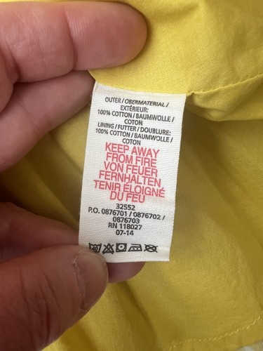 Mini Boden Skirt Yellow Trees Pockets Lined Size 11-12 - Picture 7 of 7