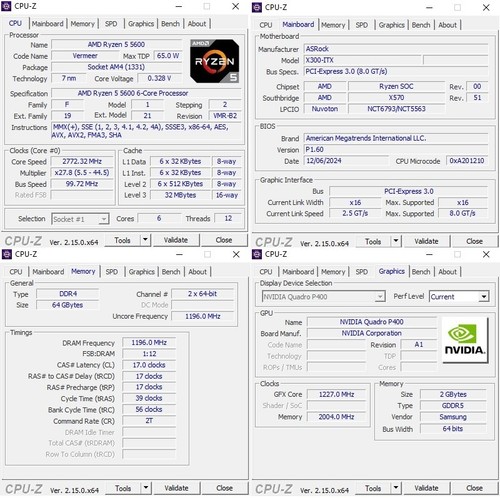 ASRock DeskMeet X300 Ryzen 5600, 64GB ECC RAM, Quadro P400, 1TB SSD, Server 2022 - Picture 13 of 21