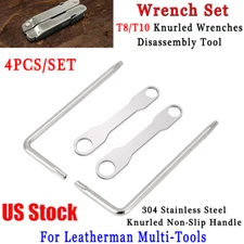 4PCS Wrench Set For Leatherman Multi-Tools T8/T10 Knurled Wrenches Disassembly