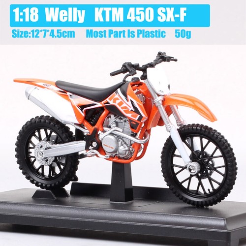 Welly 1/18 Scale KTM 450 SXF SX-F Racing Dirt Bike Motocross Motorcycle Model - Picture 4 of 10