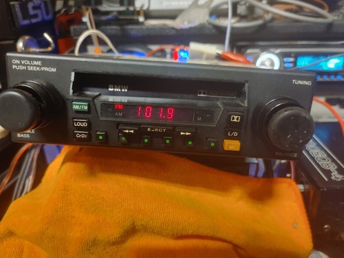 Rare VTG 80s BMW OEM E12 E21 E24 E28 Car Audio Stereo Cassette Tape Deck Tested - Picture 3 of 7