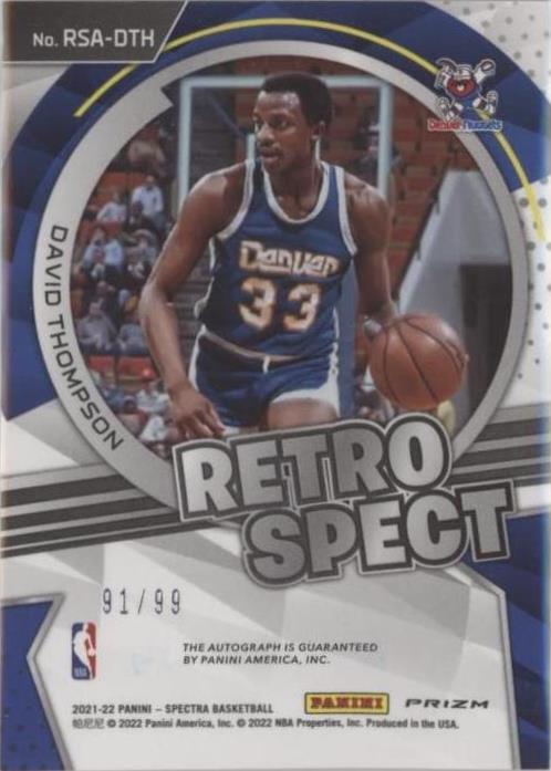 2021-22 Panini Spectra - David Thompson #RSA-DTH