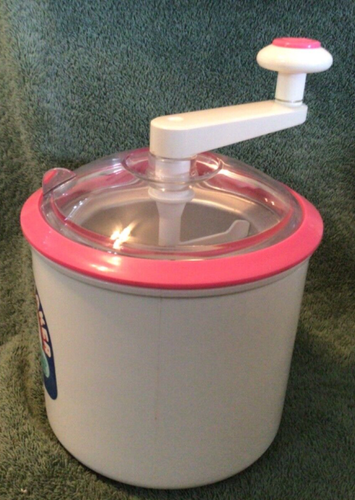 Vintage Pink Donvier 1 Pint Chillfast Manual Ice Cream Maker Made In Japan - Picture 5 of 13