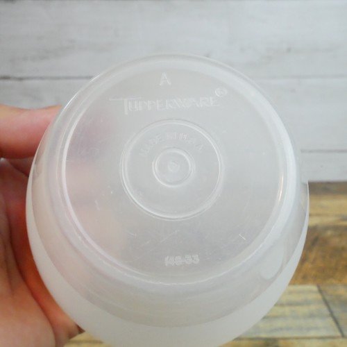 Tupperware Schüssel A klar 148-33 mit grauem Deckelverschluss Vintage - Bild 5 von 9