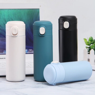 Edelstahl Travel Mug 420ml Auslaufsicher Isolierflasche Kaffeetasse Heiß Kalt