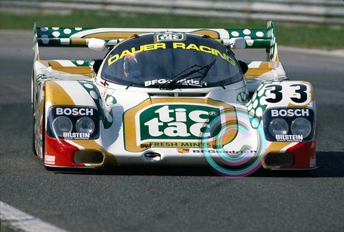 Racing Original 35mm Slide F1 Raul Boesel - Dauer Porsche 962 C 1990 WSPC Monza