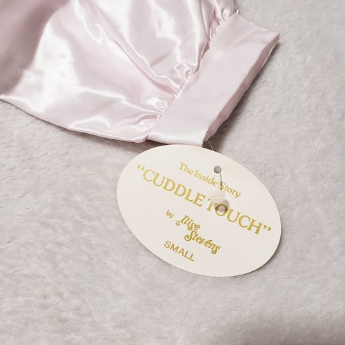 ILISE STEVENS Taglia Small | Camicia da notte rosa in raso nuova con etichetta vintage - Foto 9 di 12