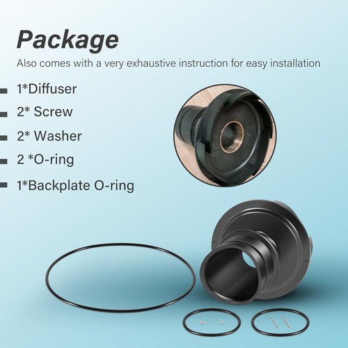 R0445400 Diffuser w/ O-Ring Hardware Replacement Kit for Zodiac Jandy Pool Pumps - Picture 10 of 11