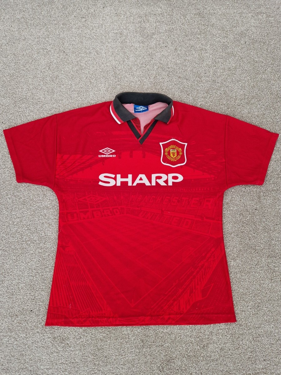 VINTAGE MANCHESTER UNITED 1994-1996 M MEDIUM MENS HOME