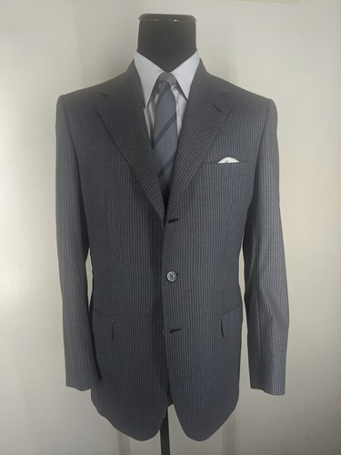Brioni Made In Italy Wool Suit 3 Btn Pleated Pants- US Size 41 Long---NEAR MINT - Picture 3 of 16