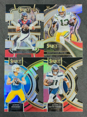 2023 Select Football BLACK AND RED PRIZMS with Rookies You Pick - 2 Card Minimum