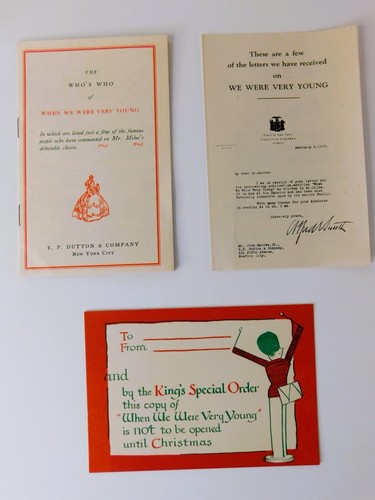 When We Were Very Young, A. A. Milne ~ 1925 Holiday Edition, Like New! - Picture 5 of 23