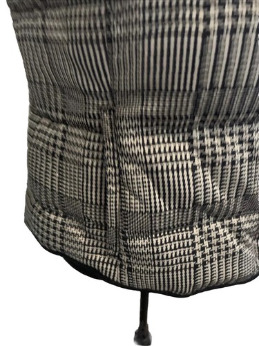Chaleco Banana Republic para mujer XS sin mangas negro beige pata de gallo - Imagen 3 de 12