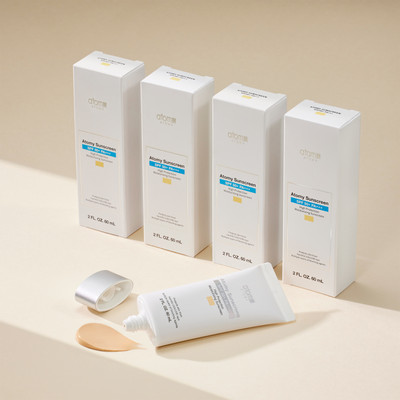 Atomy  Sunscreen SPF 50+ PA+++Beige, 60mlx4 ea , Moisturizing Sunscreen Cream