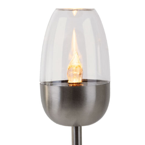 Solarlampe Steckleuchte Außenlampe Erdspieß LED Gartendeko Terassenlampe 3er Set - Bild 9 von 11