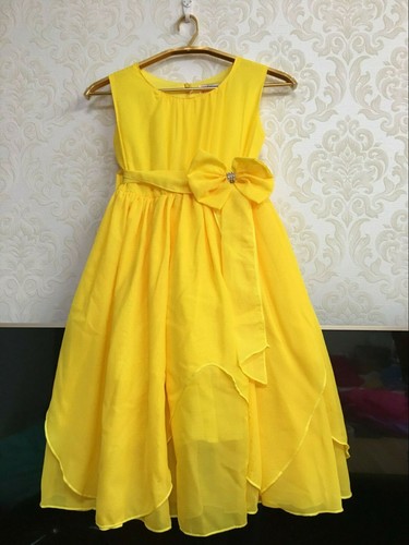 UK Kids Girls bowknot Dress Chiffon Gown Dress Wedding Bridesmaid Birthday - Picture 20 of 30
