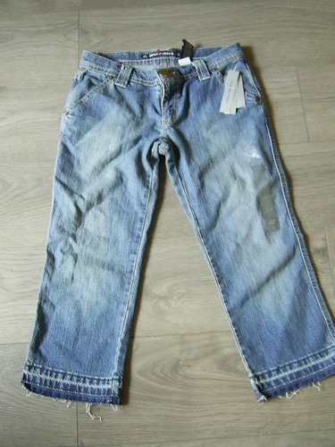 DKNY Authentic Jeans Petite Super Crop Astor Place UK 10 /11 W 29 L 22 BNWT - Picture 2 of 5