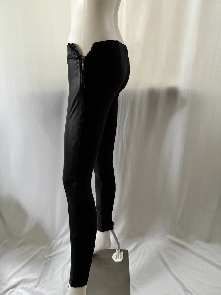 Guess By Marciano Mujer Leggings Pantalones Negro Imitación Cuero Piernas Ajustadas Cremallera 0 Foto 4 de 4
