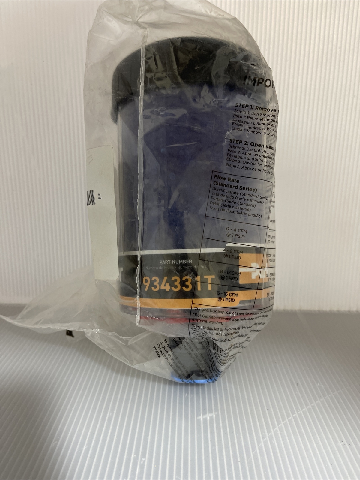 Parker 934331T Desiccant Breather, 3 Micron, 1" NPT eBay