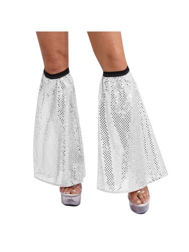 Adult Sleeves Decor Covers Props Leg Elastic Wide Halloween Sparkly Show Sequin - Picture 31 of 72