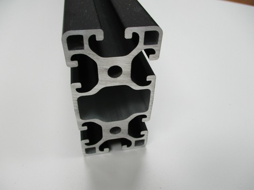 Extrusión/perfil de aluminio 4080 ranura en T de 8 mm, anodizado negro, compatible con artículos - Imagen 3 de 4