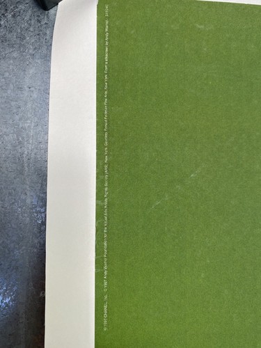 Vintage Original Green Andy Warhol Chanel No. 5 Poster, On Linen - Picture 3 of 3