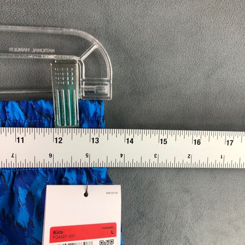 Nike One Big Kids (Girls) Size L Woven High-Waisted Shorts FQ4527-435 Blue NWT - Picture 7 of 10