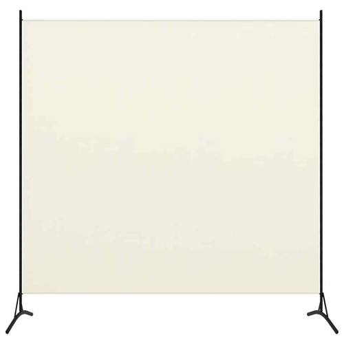 1-Panel Room Divider Cream White 175x180 cm vidaXL - Picture 1 of 5